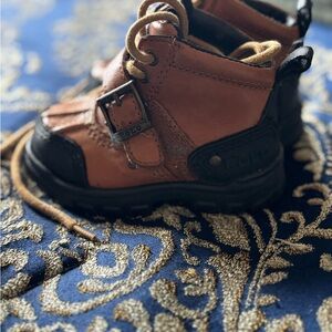 Polo by Ralph Lauren Kids Tan and Black Boots